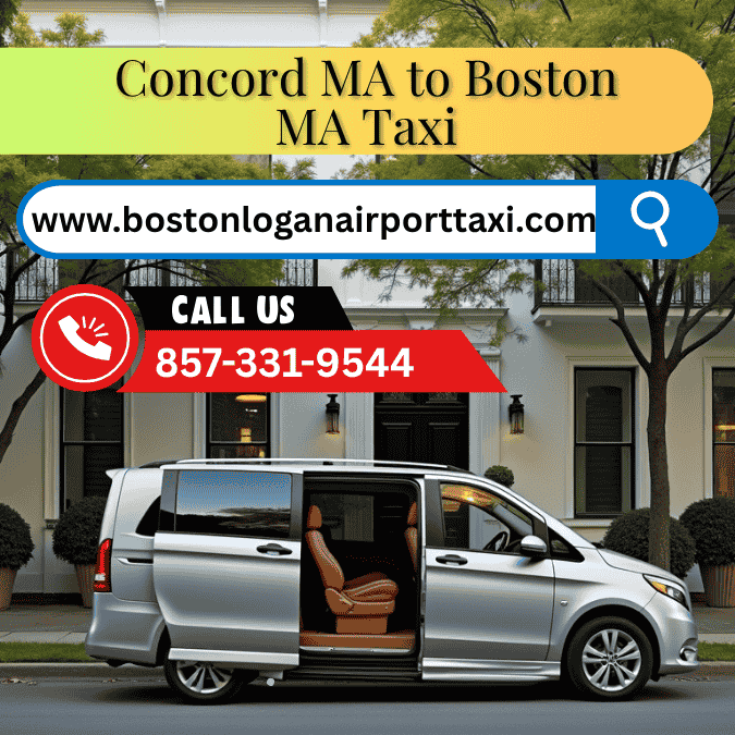 Concord MA to Boston MA Taxi
