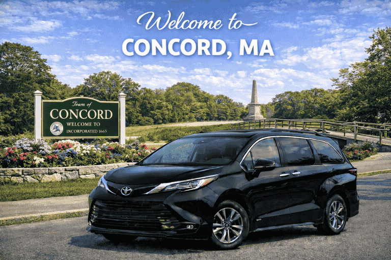Concord, MA to Boston, MA Taxi Service Near Me