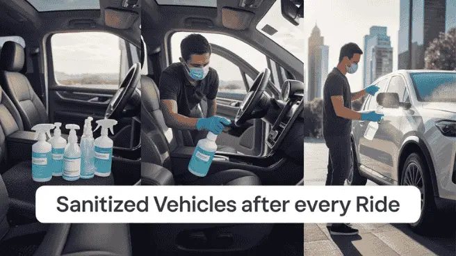Boston Logan Airport Taxi Sanitized Vehicles